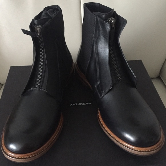 Dolce & Gabbana Other - Authentic Dolce & Gabbana Leather Zip Mid Boot